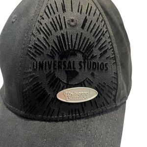 Universal Studios Black Baseball Cap Velvet Logo One Size Vacation